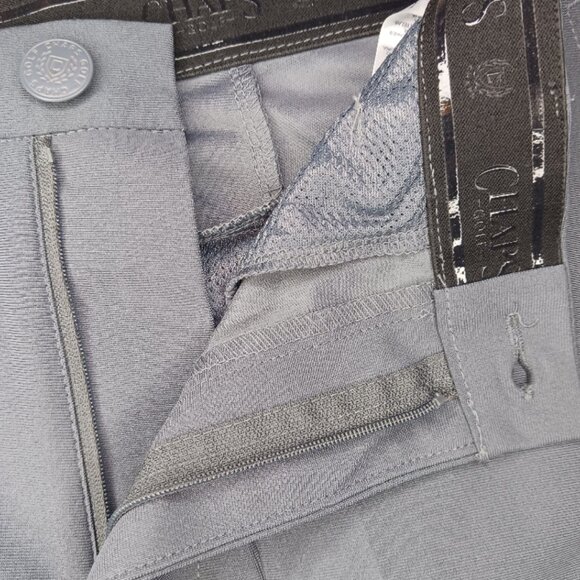 Chaps Mens 32 Golf Shorts Gray Slim Fit Comfort Stretch Zip Pocket - Picture 7 of 9